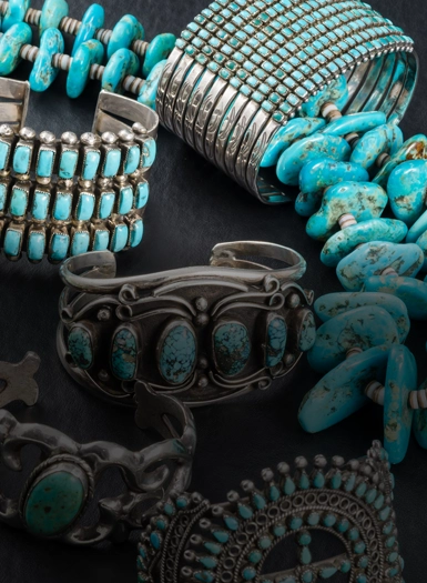 Bijoux amérindiens (Turquoise et argent)