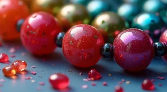 Perles colorées